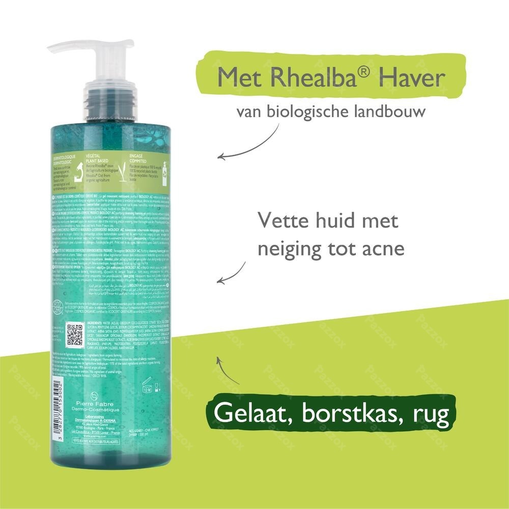 A-Derma Biology Acne Zuiverende Schuimgel 400ml