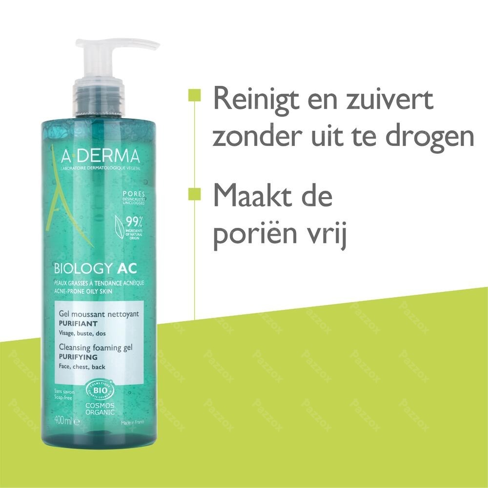 A-Derma Biology Acne Zuiverende Schuimgel 400ml