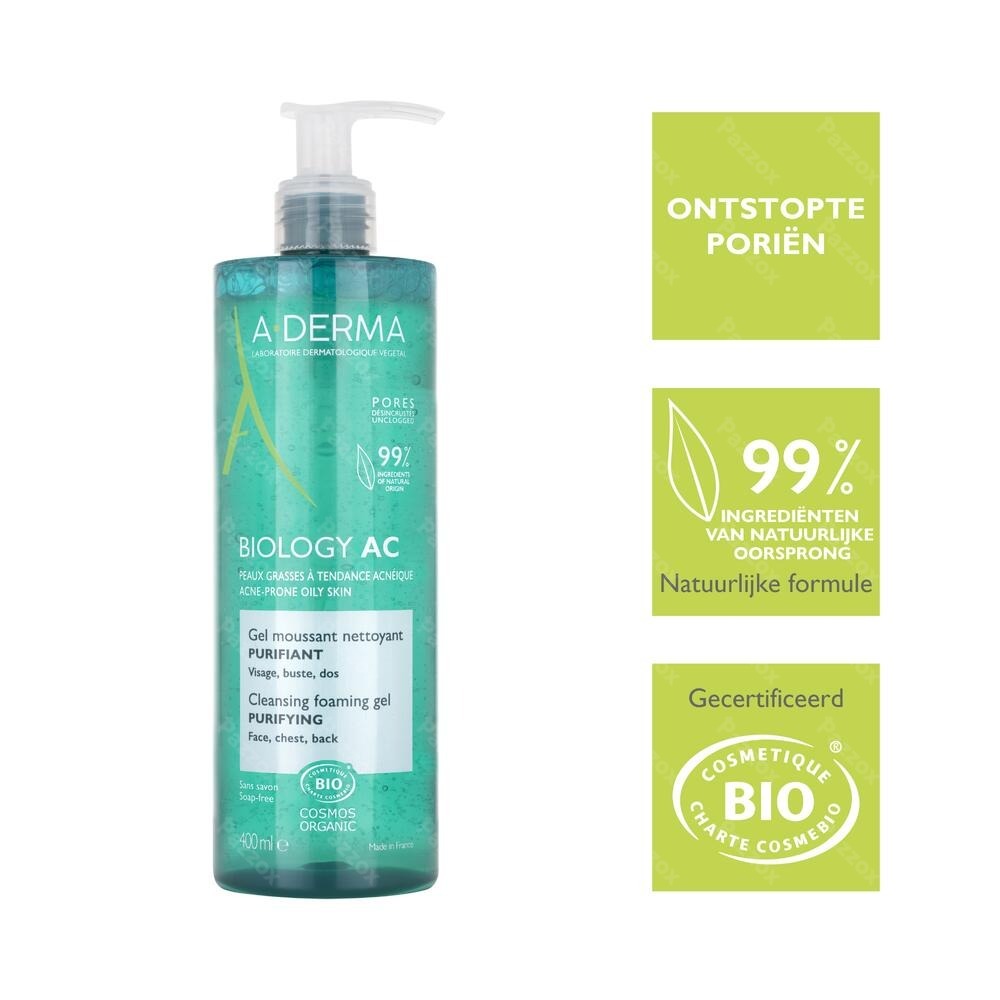 A-Derma Biology Acne Zuiverende Schuimgel 400ml