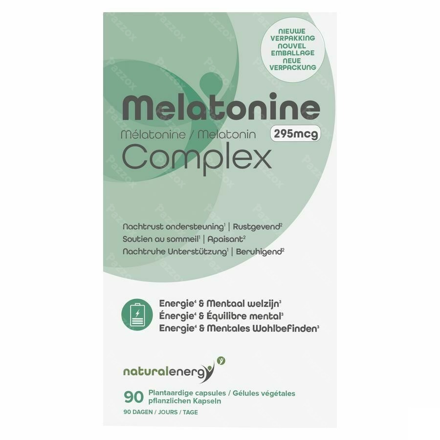 Natural Energy Melatonine Complex 295mvg 90 V-Caps