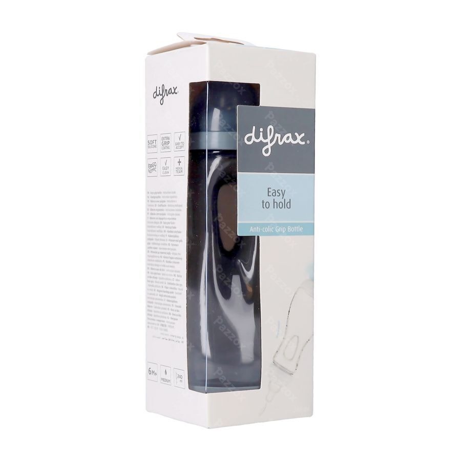 Difrax Biberon Poignee Stone 240ml