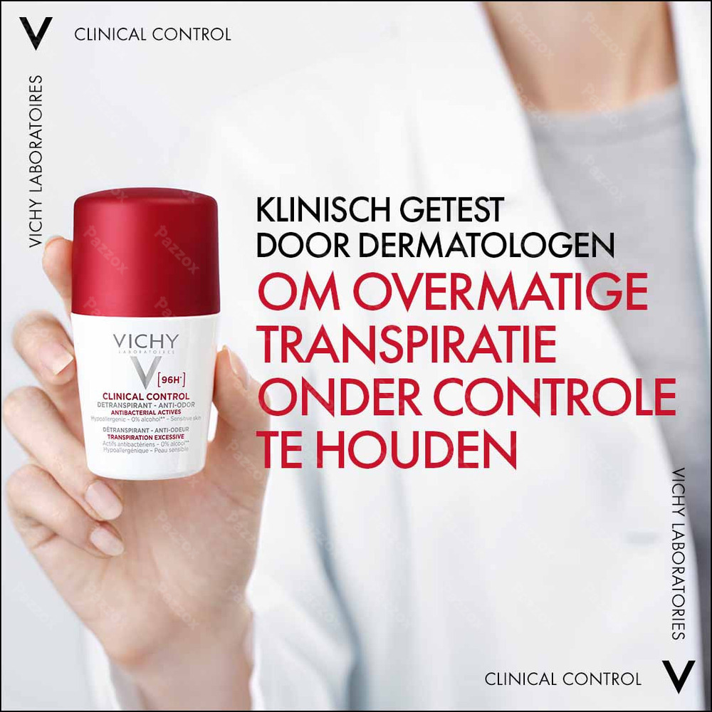 Vichy Deo Roll-on Clinical Control 96u Overmatige Transpiratie 50ml
