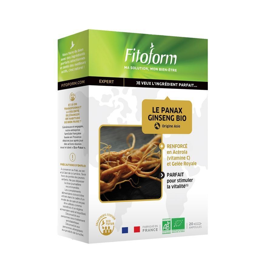 Bio Ginseng Panax Amp 20 Fitoform