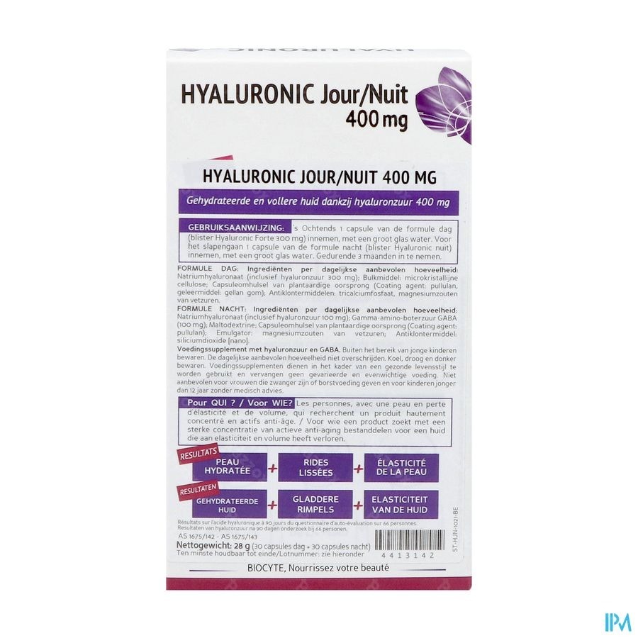 Biocyte Hyaluronic Jour-nuit 400mg Gel. 30+30