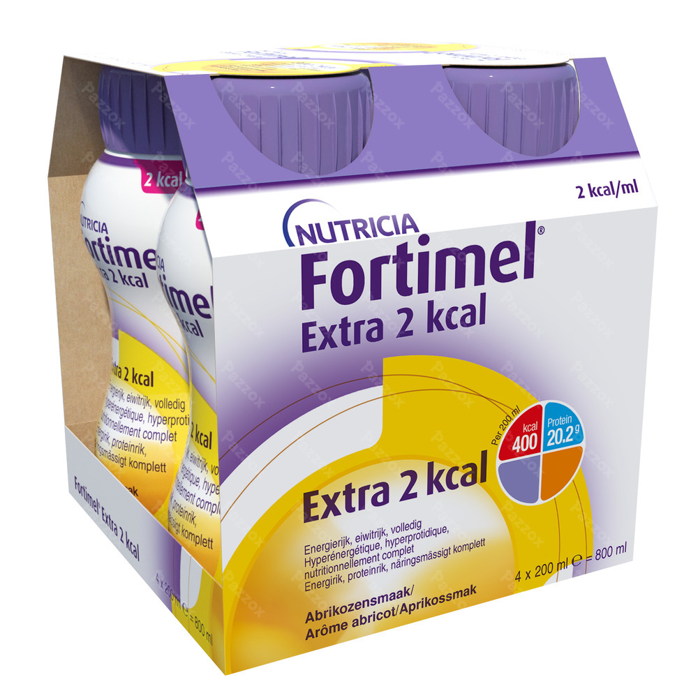 Fortimel Extra 2kcal Abrikoos 4x200ml