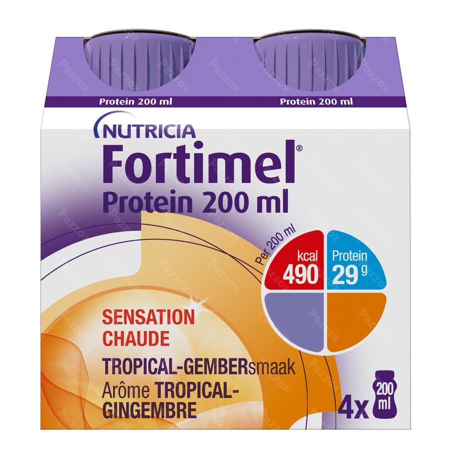 Fortimel Protein Tropical Gember 4x200ml