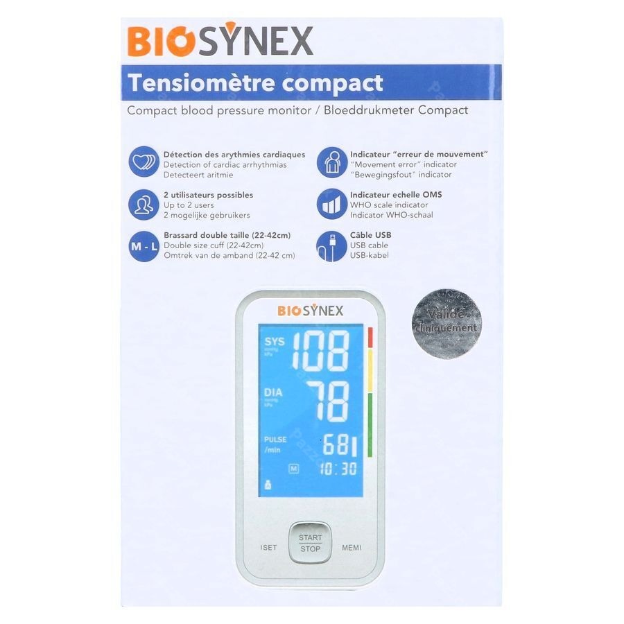 Biosynex Tensiometre Brassard Compact