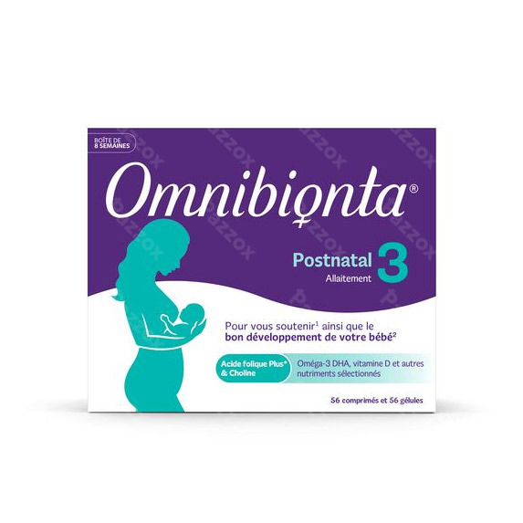 Omnibionta Postnatal 3 56 Comprimés + 56 Capsules