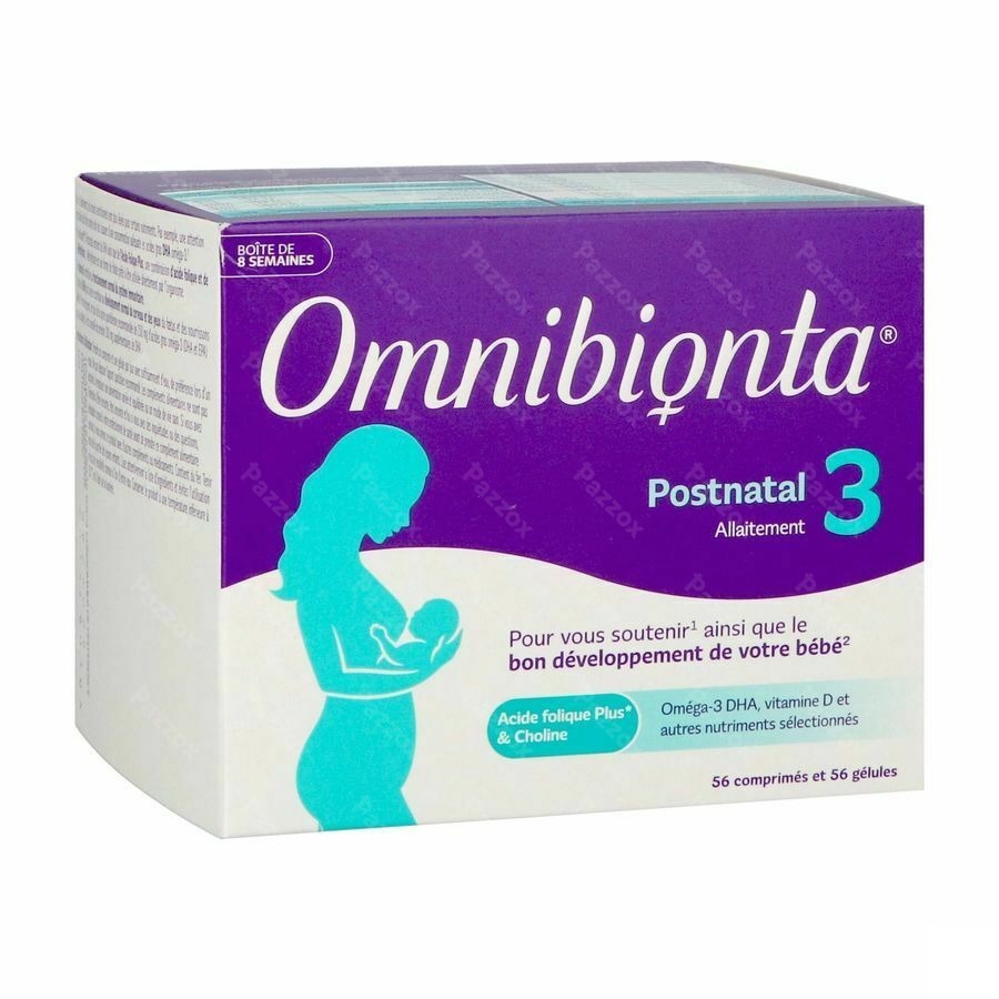 Omnibionta Postnatal 3 56 Comprimés + 56 Capsules