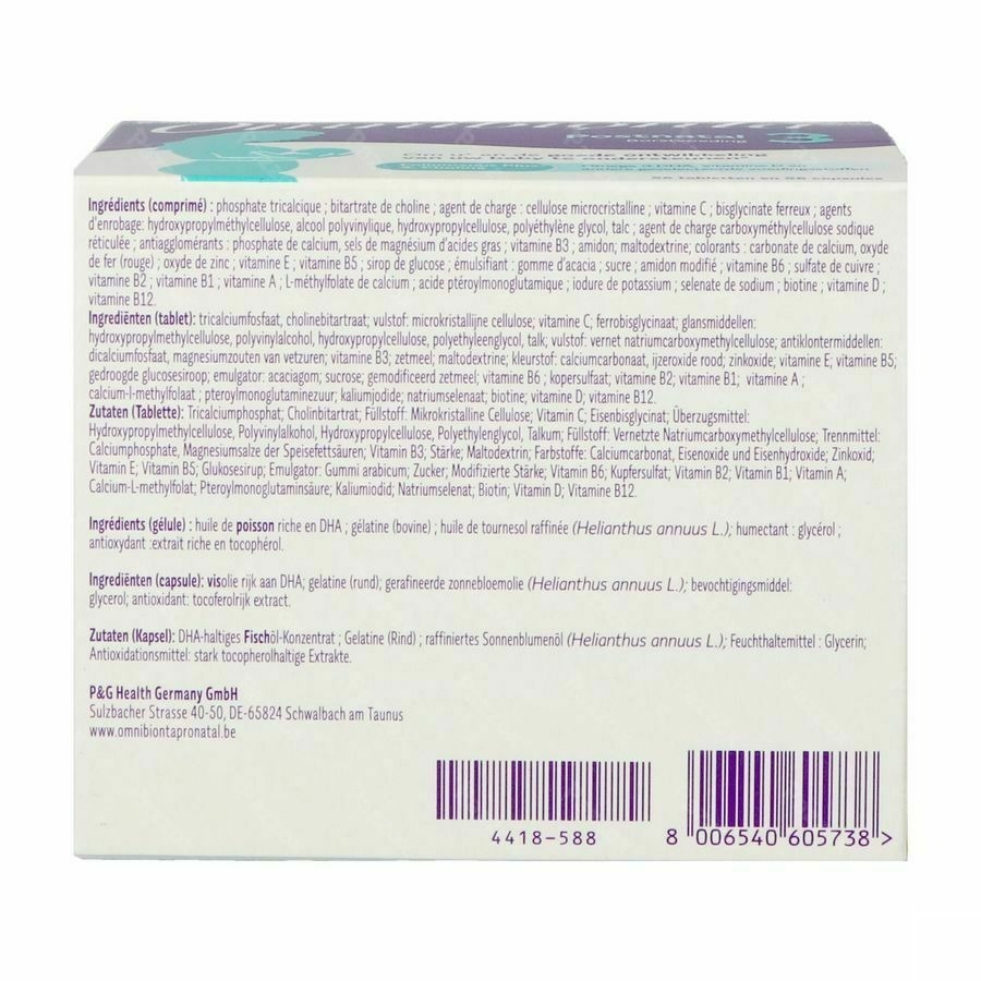 Omnibionta Postnatal 3 Borstvoeding 56 Tabletten + 56 Capsules