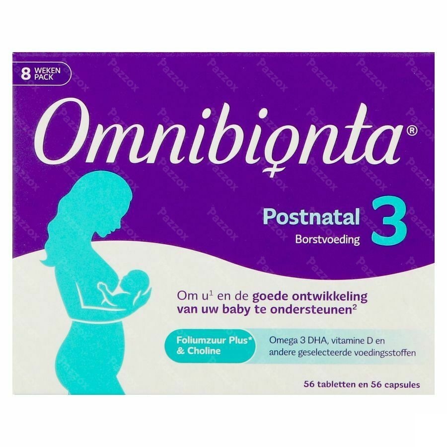 Omnibionta Postnatal 3 Borstvoeding 56 Tabletten + 56 Capsules