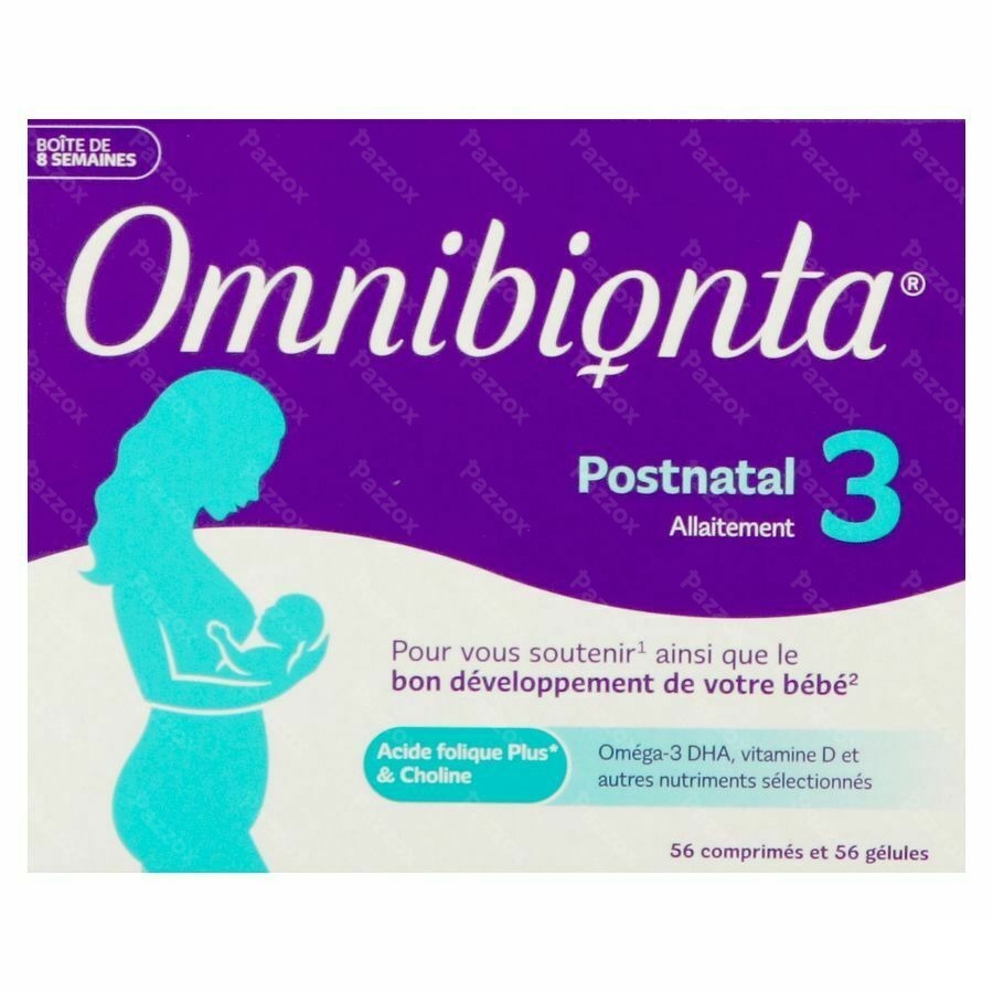 Omnibionta Postnatal 3 56 Comprimés + 56 Capsules