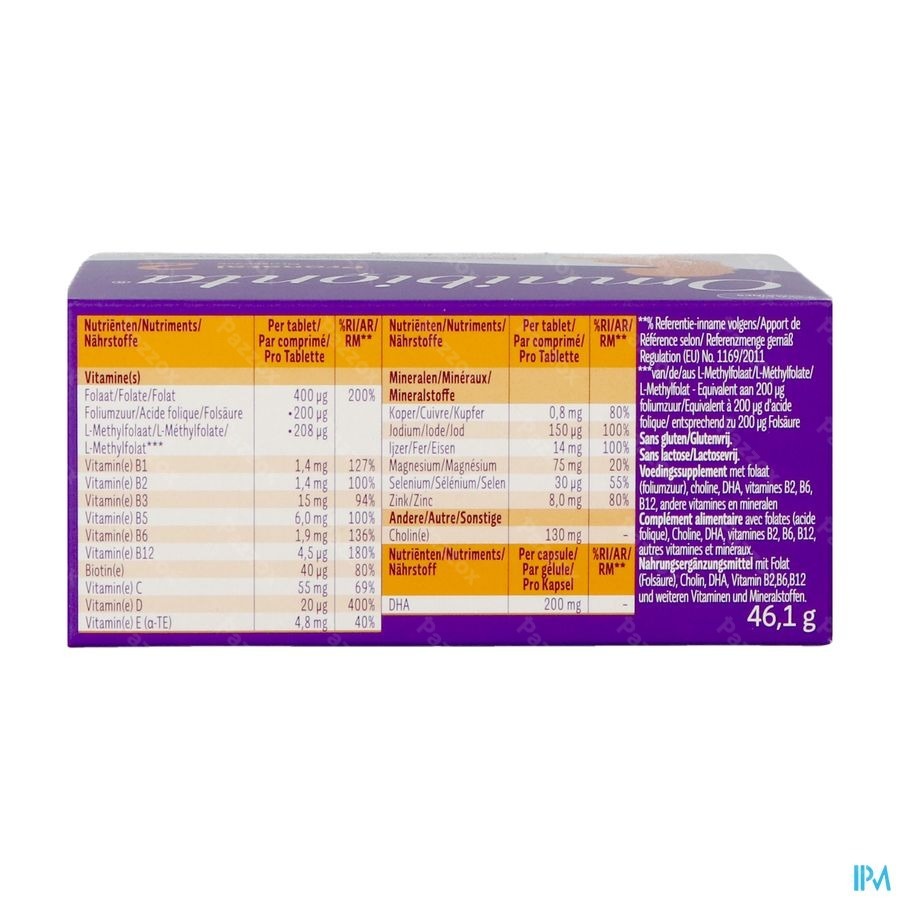 Omnibionta Pronatal Grossesse 28 Comprimés + 28 Capsules