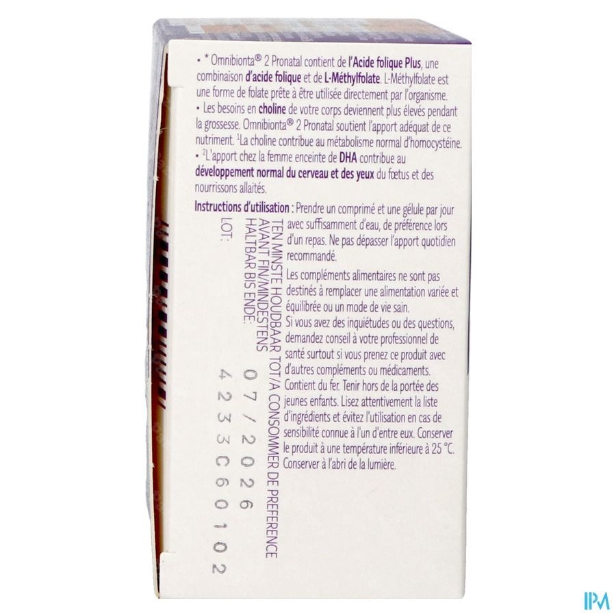 Omnibionta Pronatal Grossesse 28 Comprimés + 28 Capsules