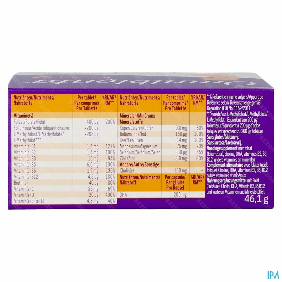 Omnibionta Pronatal Grossesse 28 Comprimés + 28 Capsules