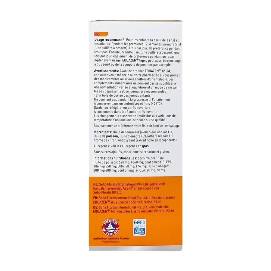 Equazen Omega 3/6 Liquid Fl 200ml