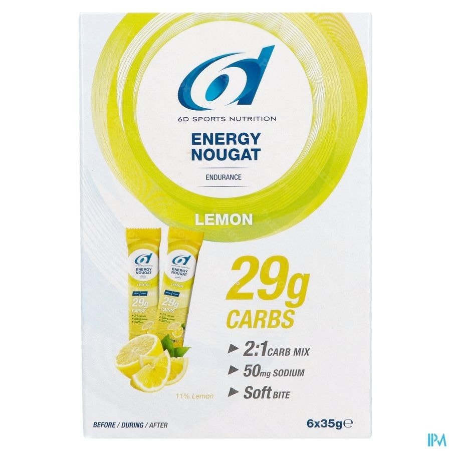 6D Energy Nougat Lemon 6x35gr