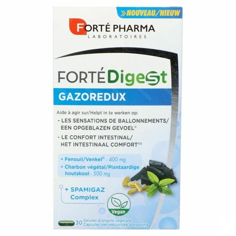 Forté Pharma Fortedigest Gazoredux 30 Gélules