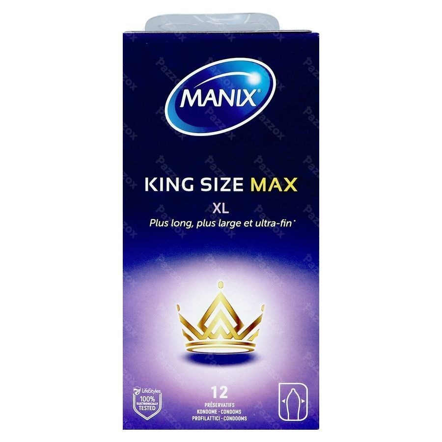 Manix King Size Max Condoms 12