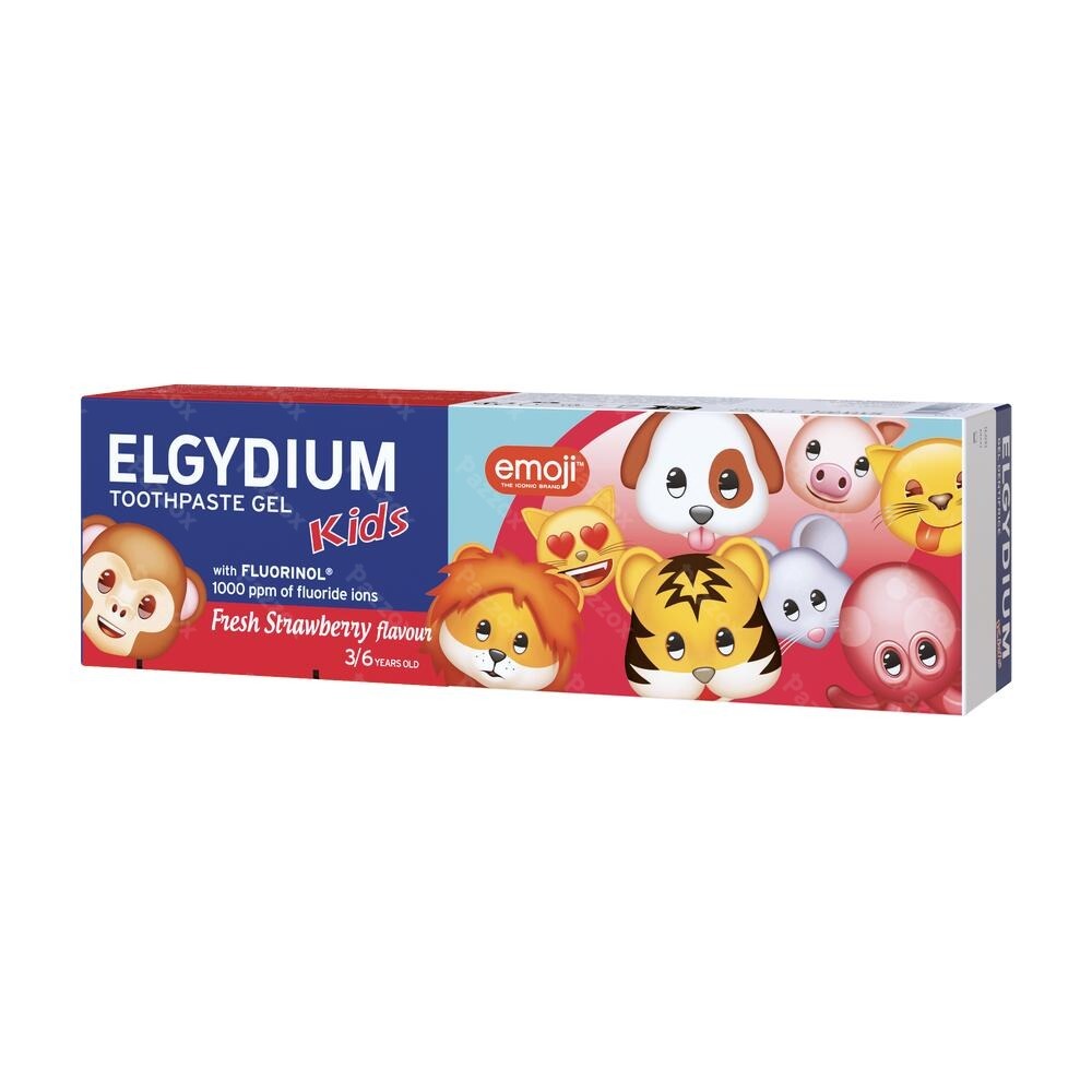 Elgydium Kids Emoji Dentifrice Fraise Givrée 50ml