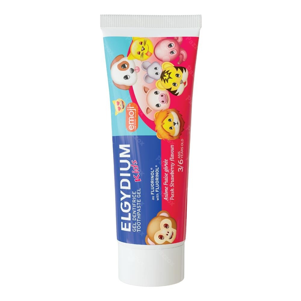 Elgydium Kids Emoji Dentifrice Fraise Givrée 50ml
