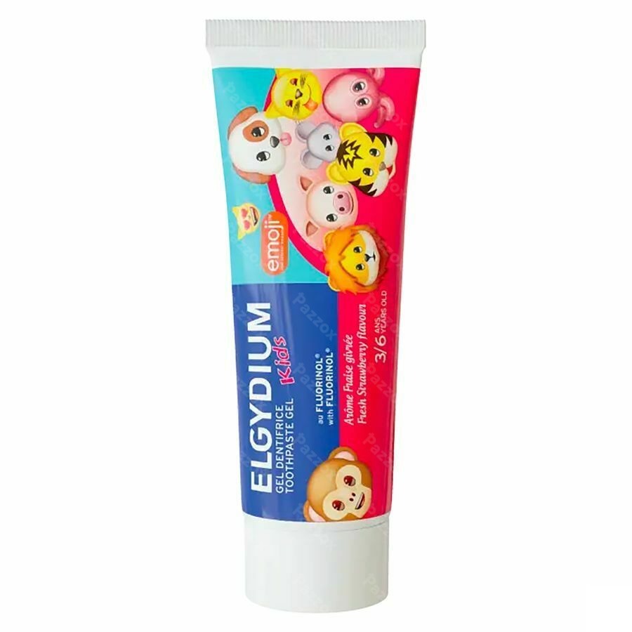 Elgydium Kids Emoji Dentifrice Fraise Givrée 50ml