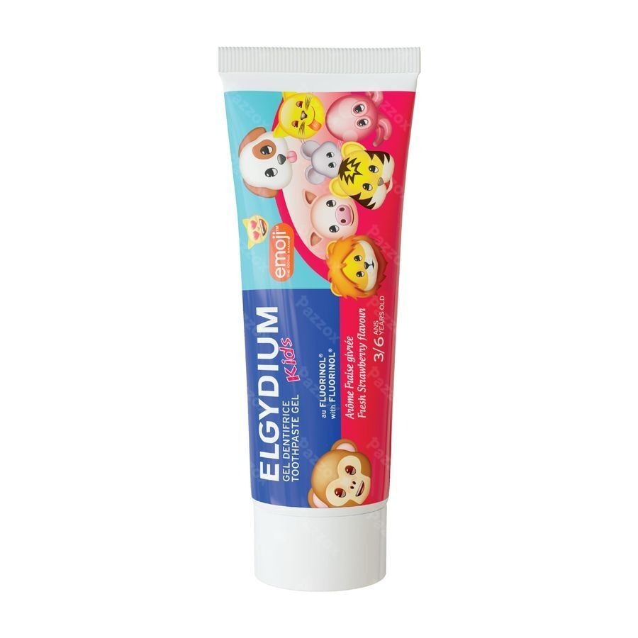 Elgydium Kids Emoji Dentifrice Fraise Givrée 50ml
