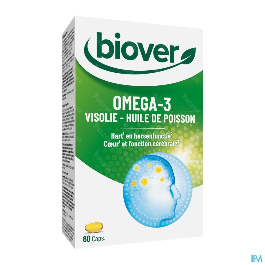 Biover Omega 3 Huile Poisson Caps 60