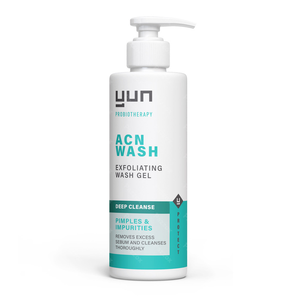 Yun ACN Gel Lavant Exfoliant Visage Peau Grasses 150ml
