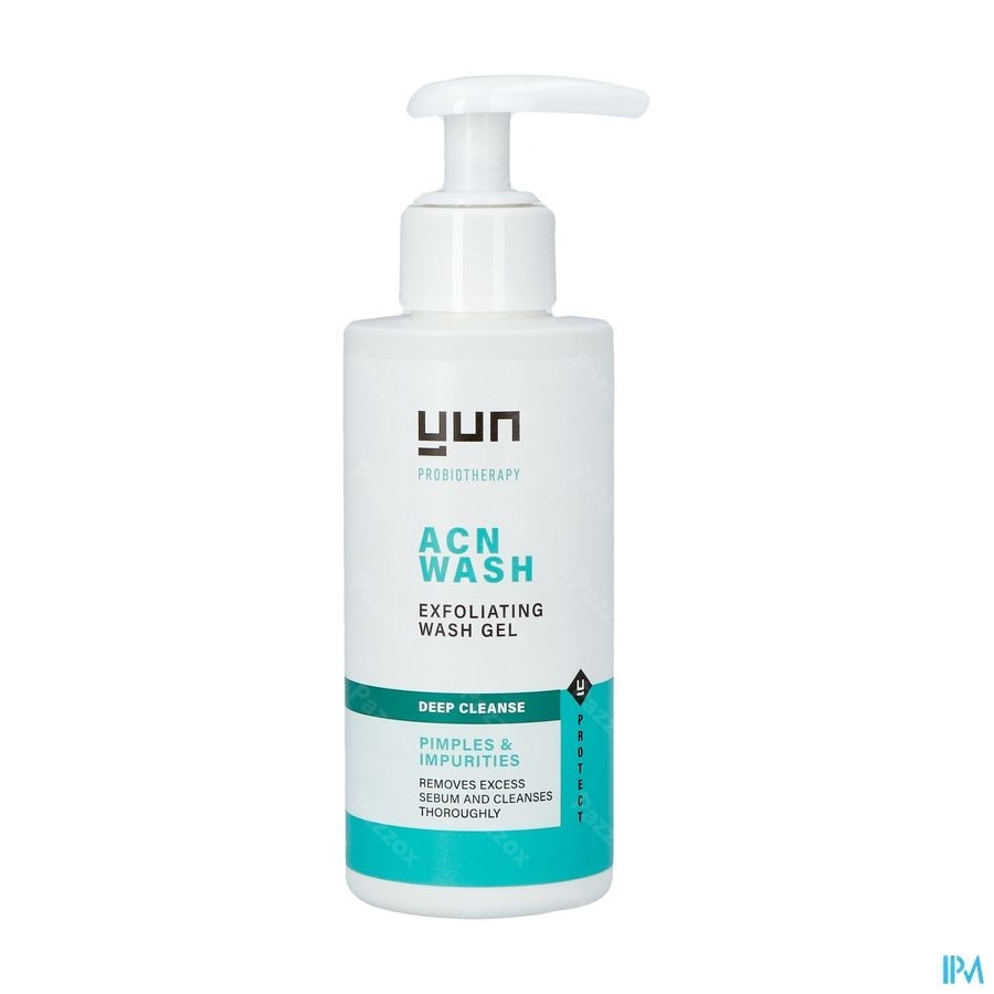 Yun ACN Gel Lavant Exfoliant Visage Peau Grasses 150ml