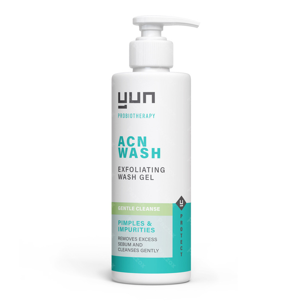 Yun ACN Gel Lavant Exfoliant Visage Peau Mixtes et Sèches 150ml