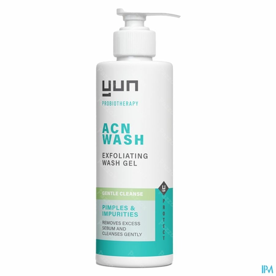 Yun ACN Gel Lavant Exfoliant Visage Peau Mixtes et Sèches 150ml