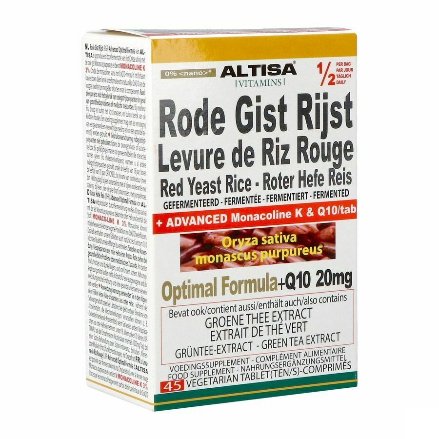 Altisa Rode Gist Rijst Optimal Formula Comp 45