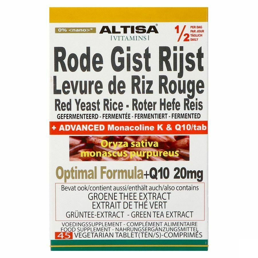 Altisa Rode Gist Rijst Optimal Formula Comp 45