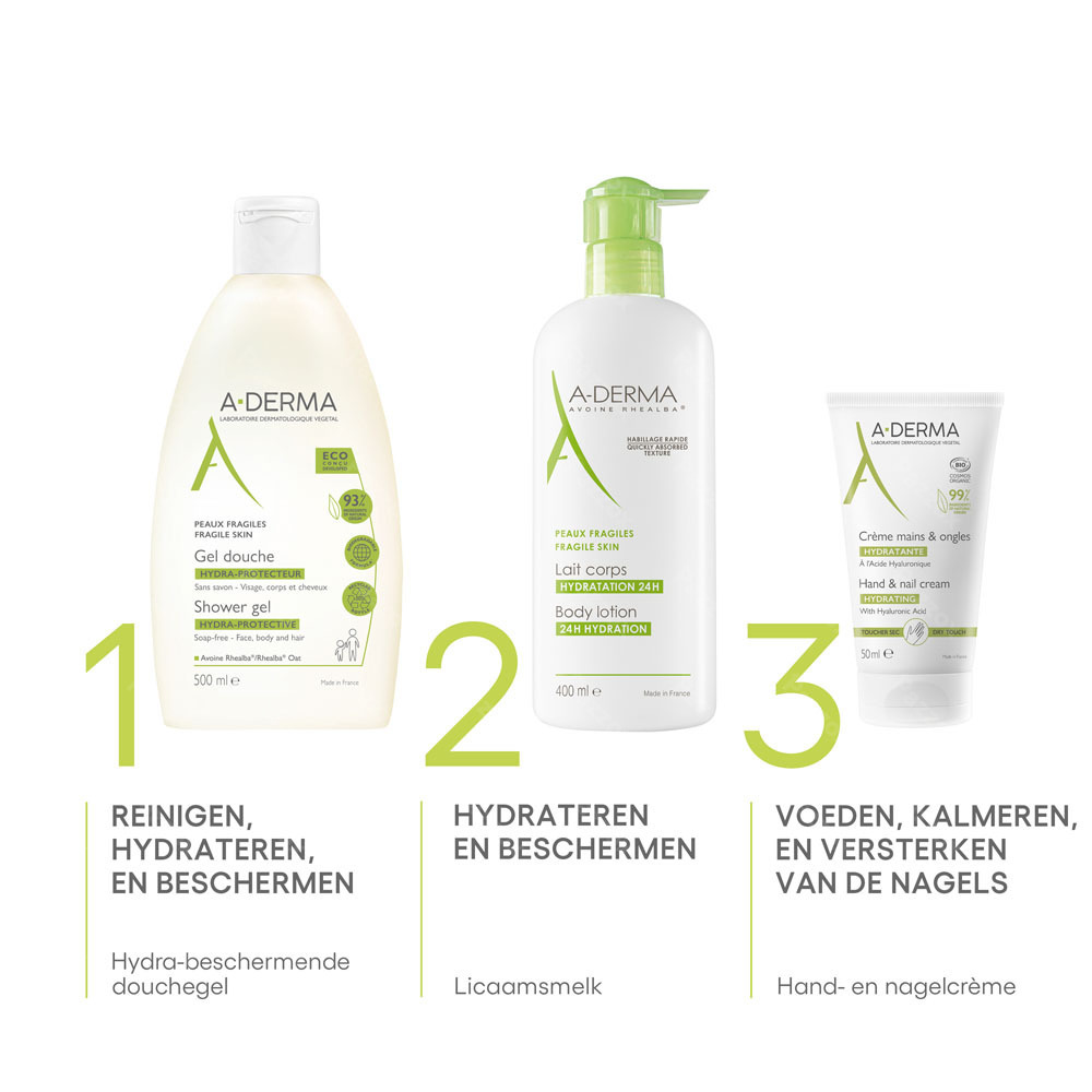 A-Derma Hydraterende Hand- en Nagelcrème Havermelk 50ml