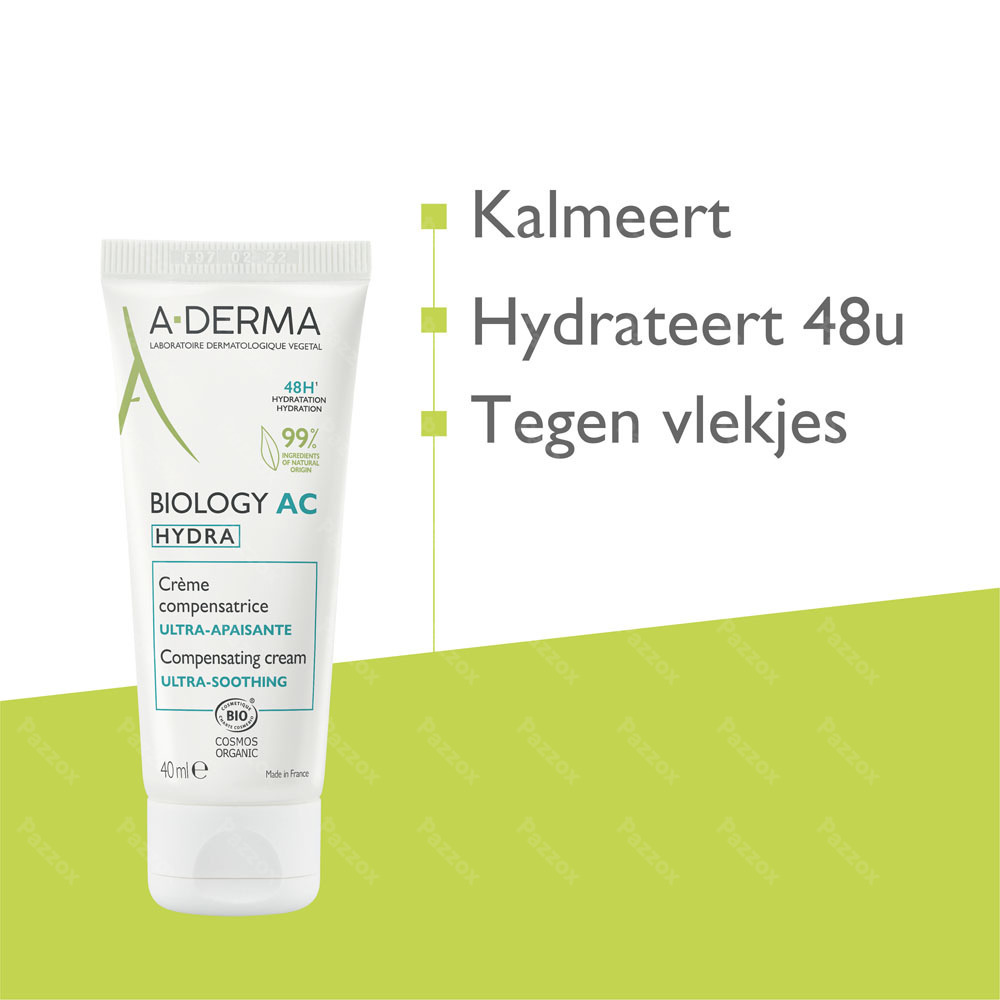 A-Derma Biology Ac Hydra Compenserende Crème 40ml