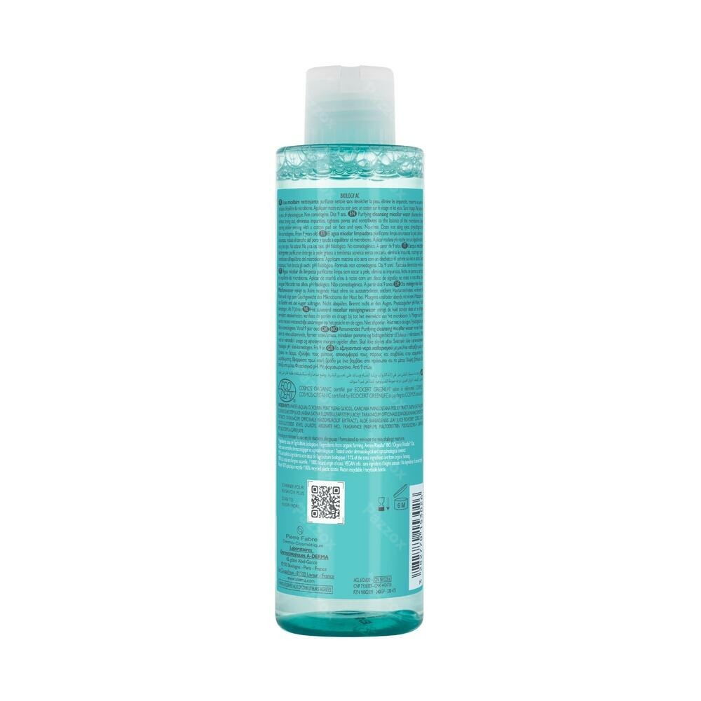 A-Derma Biology AC Zuiverend Micellair Water 200ml