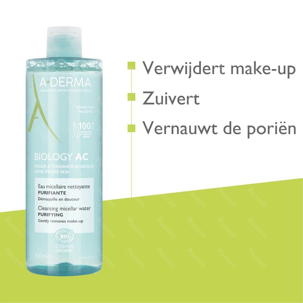 A-Derma Biology Ac Zuiverend Micellair Water 400ml