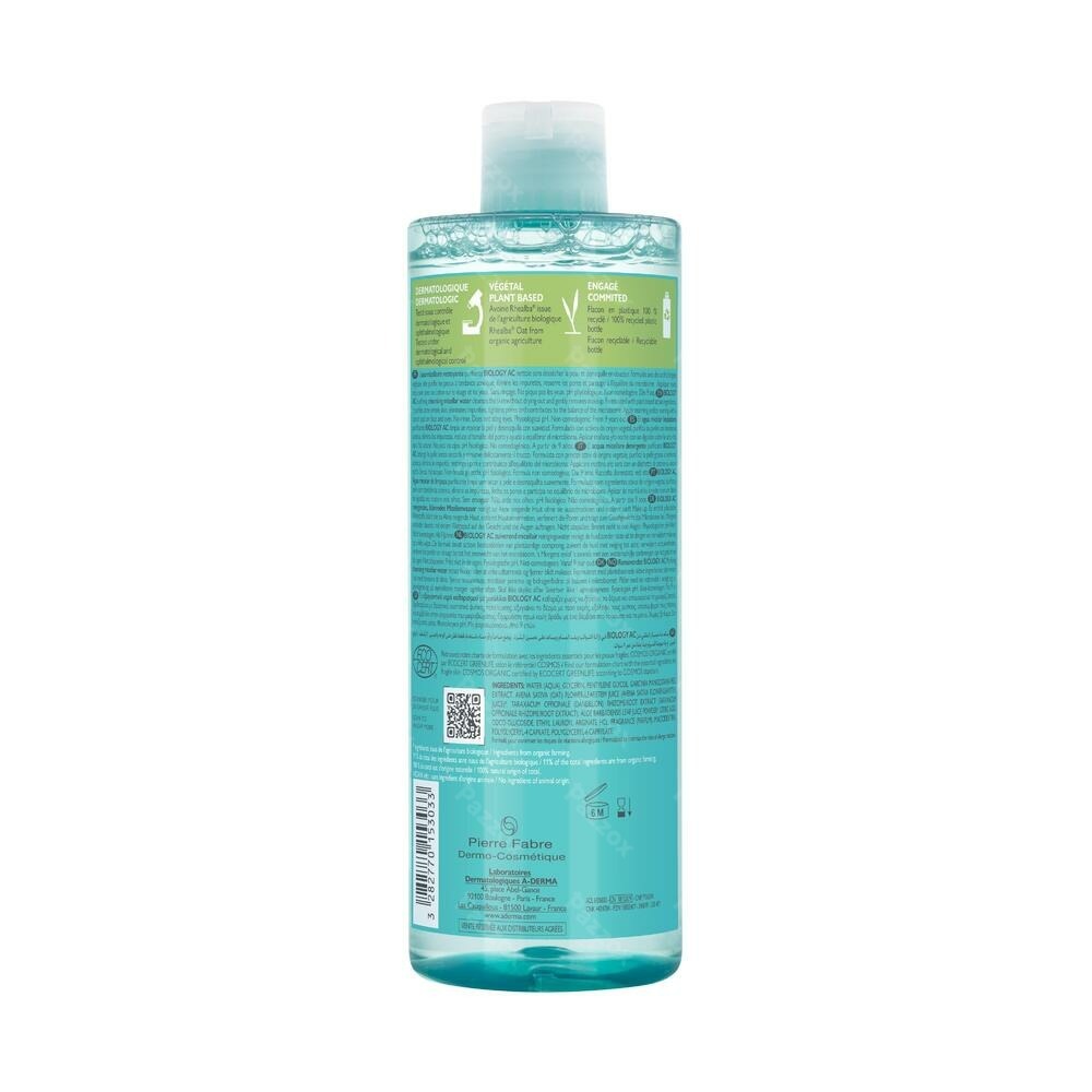 A-Derma Biology Ac Zuiverend Micellair Water 400ml