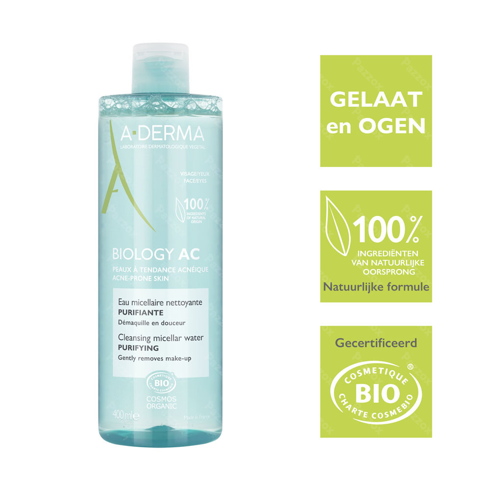 A-Derma Biology Ac Zuiverend Micellair Water 400ml