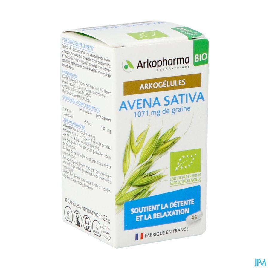 Arkogelules Avena Sativa Bio Caps 45