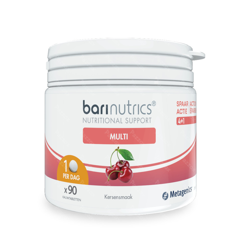 BariNutrics Multi Kerssmaak 90 Kauwtabletten