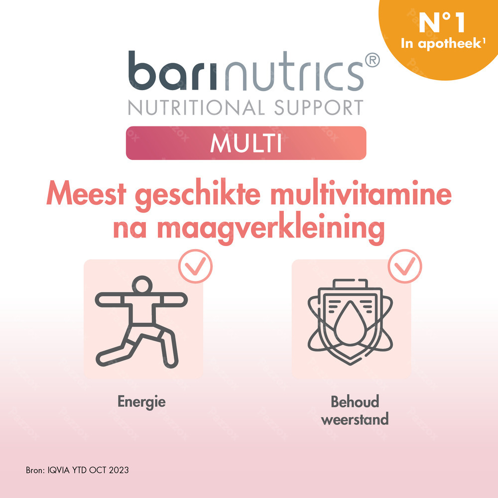 BariNutrics Multi Kerssmaak 90 Kauwtabletten
