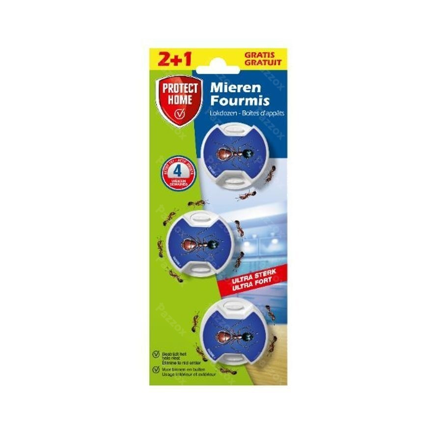 PROTECT HOME BOÎTES ANTI-FOURMIS 3 PC