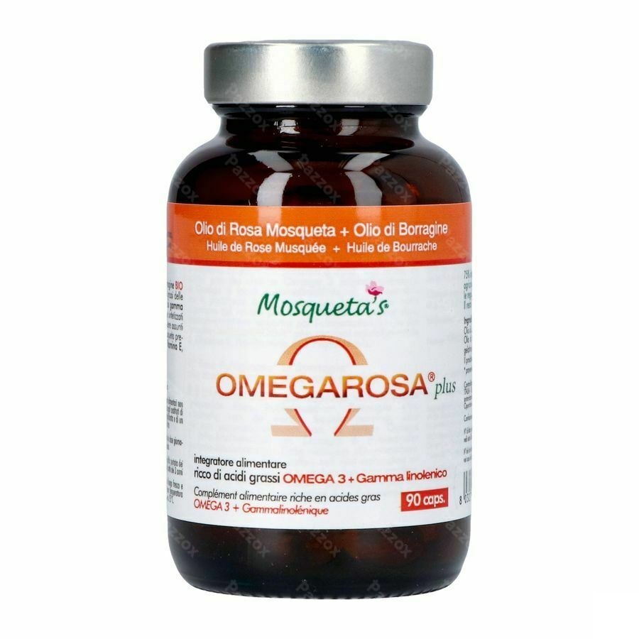 Omegarosa Plus Huile Rose Caps 90