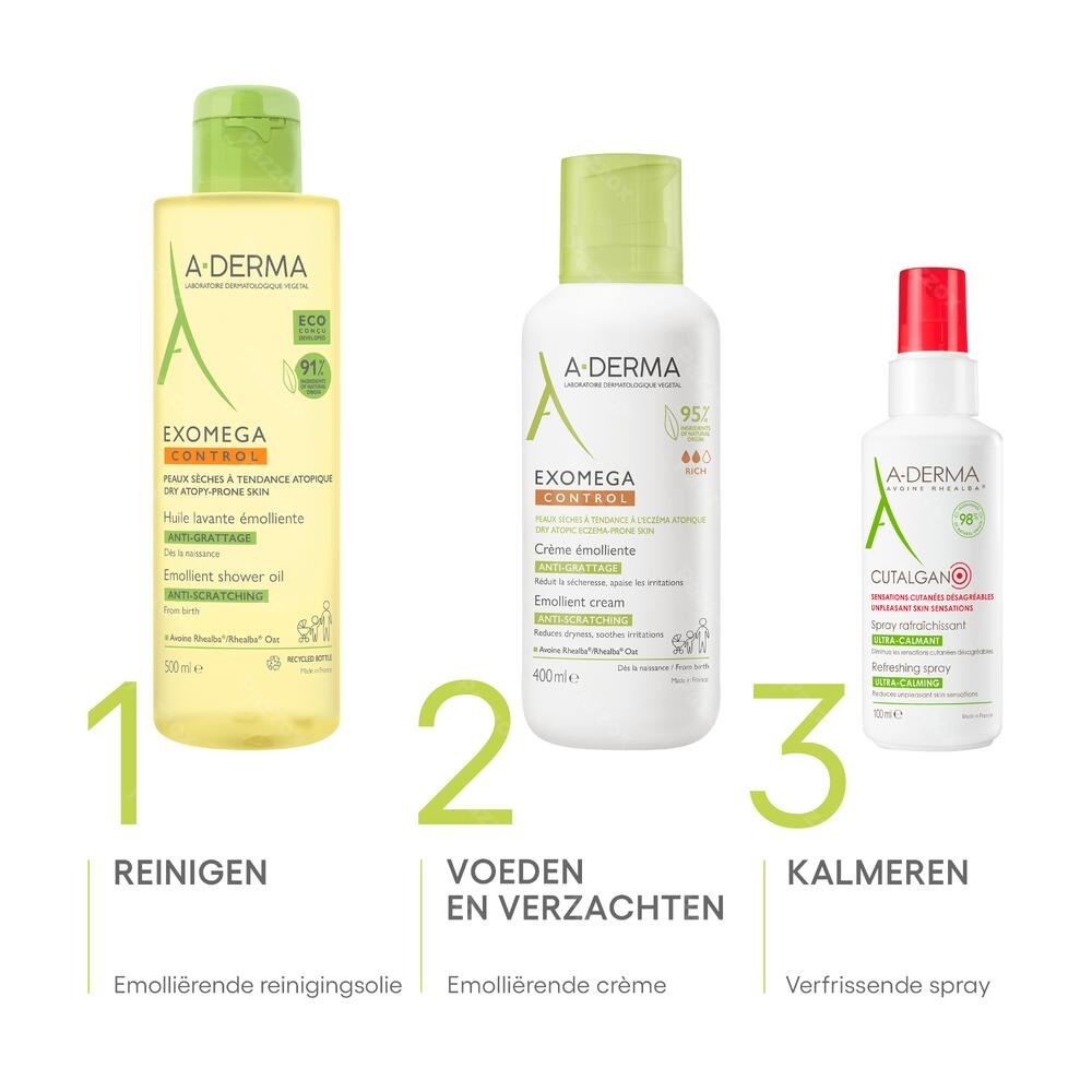A-Derma Exomega Control Verzachtende Wasolie Navulling 500ml