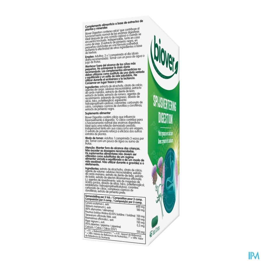 Biover Digestion 45 Comprimés