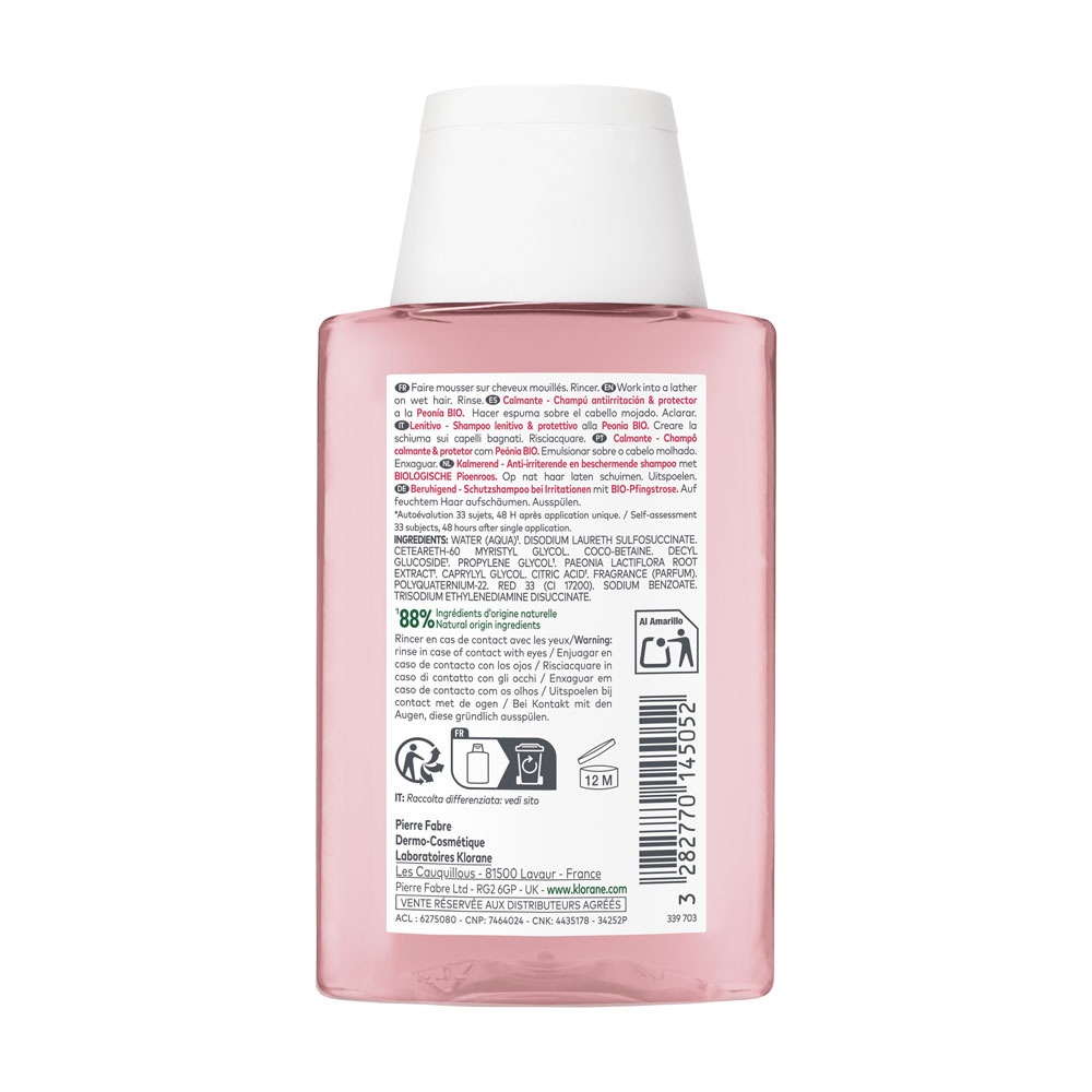 Klorane Capil. Sh Pivoine Bio 100ml