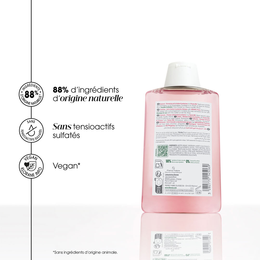 Klorane Capil. Sh Pivoine Bio 100ml