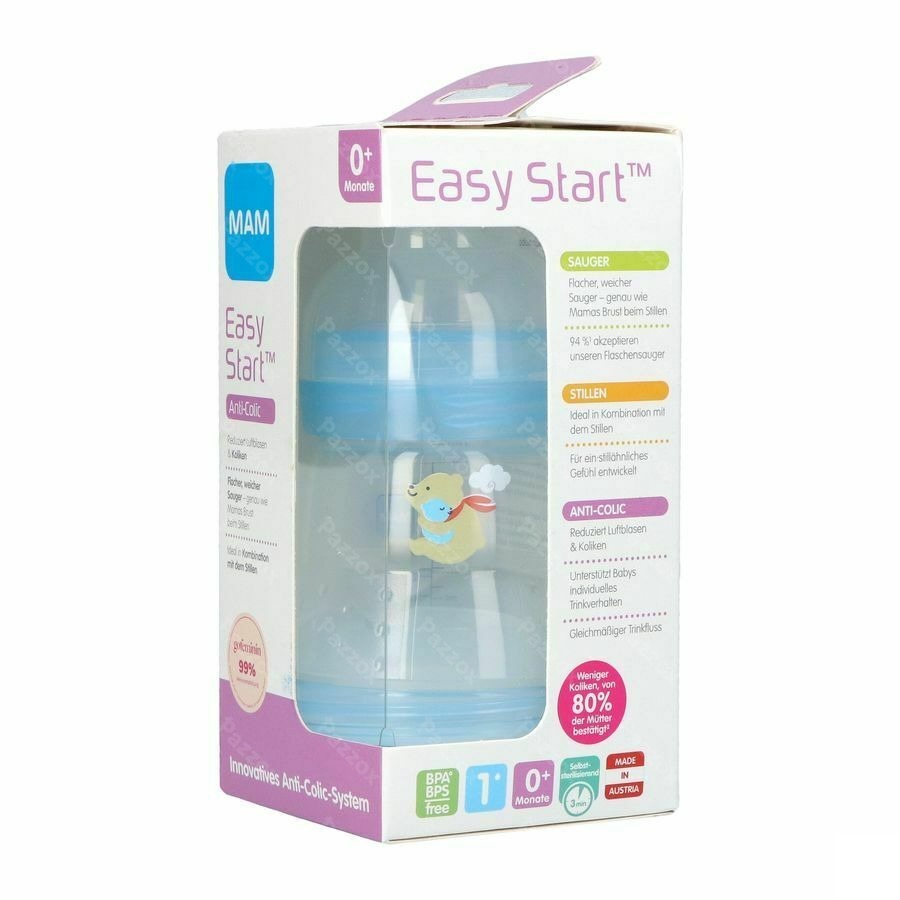 Mam Biberon Easy Start A/colique Garcon 160ml